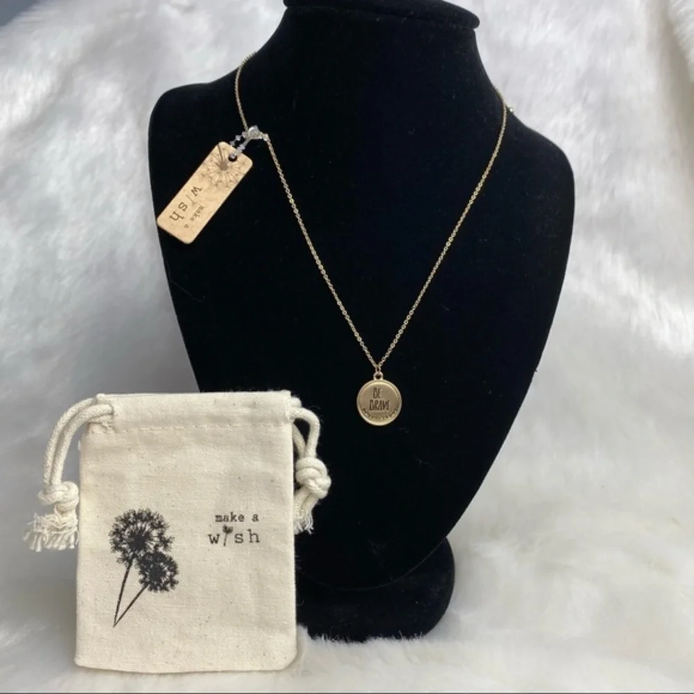 Make a Wish BE BRAVE Necklace‎